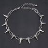 Yousheng Spike Choker for Women Men Goth Punk Necklace Metal Spike Chain Choker Rock Night Club Rivet Jewelry