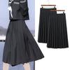 Uniform Pleated School High School Pleated Sailor Navy [NOKIJP] Skirt, Plain, Navy, Black, 45/65/75cm Length, Skirt, Long, Skirt, Girl, Cosplay,