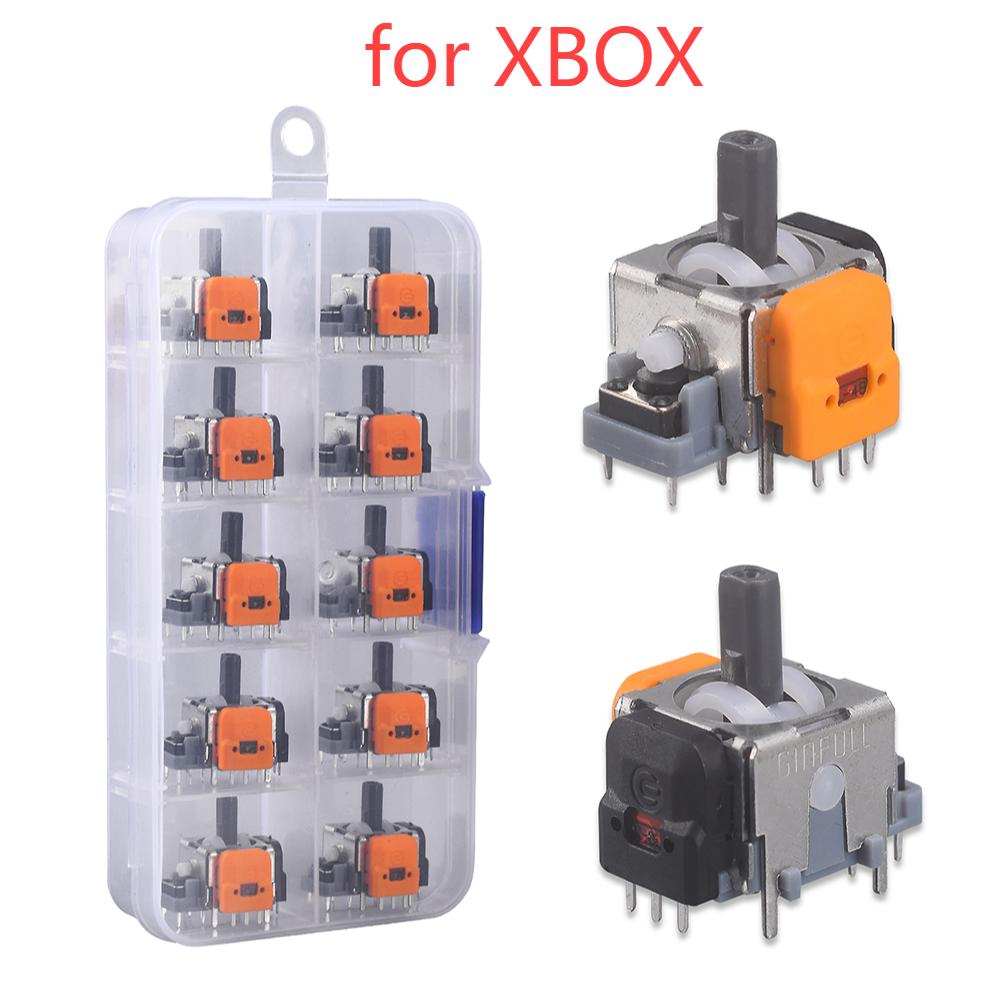 10Pcs No Drifting Thumbsticks Module Repair Parts High Precision Game Machine Hand Adjustable for PS4/PS5 for switch/XBox