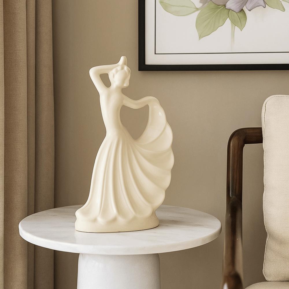 Model Dancing Lady Figurine Handicraft Tabletop Art Figure Festival Decor