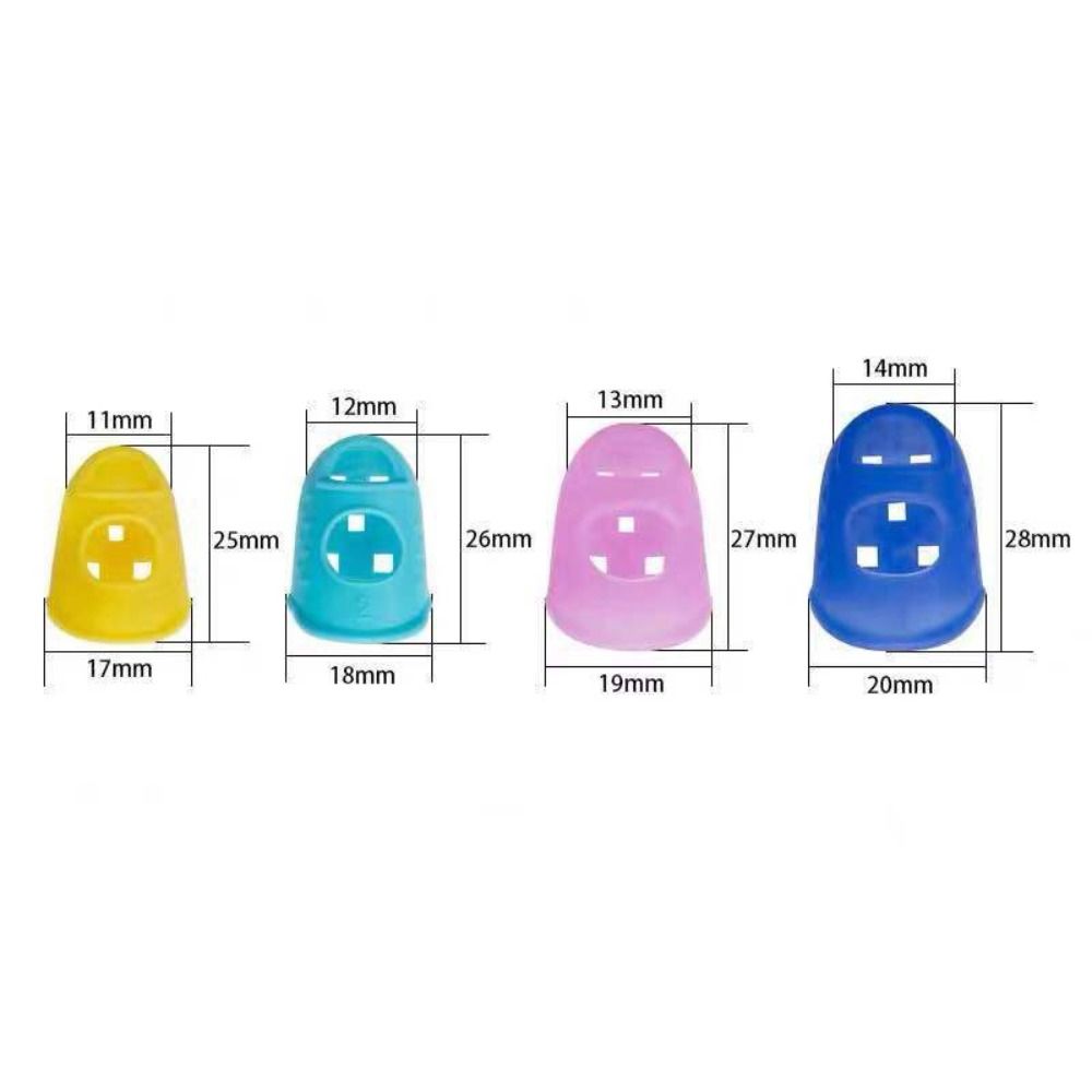 10pcs Solid Color Guitar Fingertip Protectors Breathable Guitar Finger Cover  Unisex