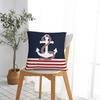 Nautical Red Navy Anchor Square Pillow Cases Cushion Covers Awesome Zippered Decorative Pillowcase for Sofa 45*45cm