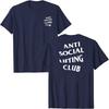 Anti Social Lifting Club T-Shirt Exercise Fitness Sports Letters Printed Sayings Graphic Tee Tops Basics Short Sleeve Blouses