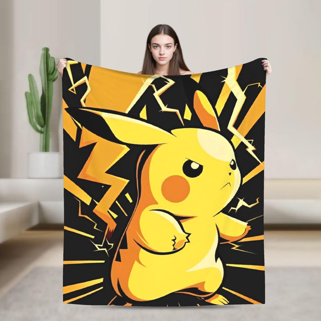Cute Cartoon Squirtle Blankets Poke-Mon Flannel Awesome Warm Throw Blankets for Home Restaurant Spring Autumn
