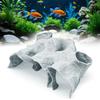 Aquarium Decor Gravel Tunnel Cave Ornament with Natural Curve Design for Fish Tank Habitat Enhancement