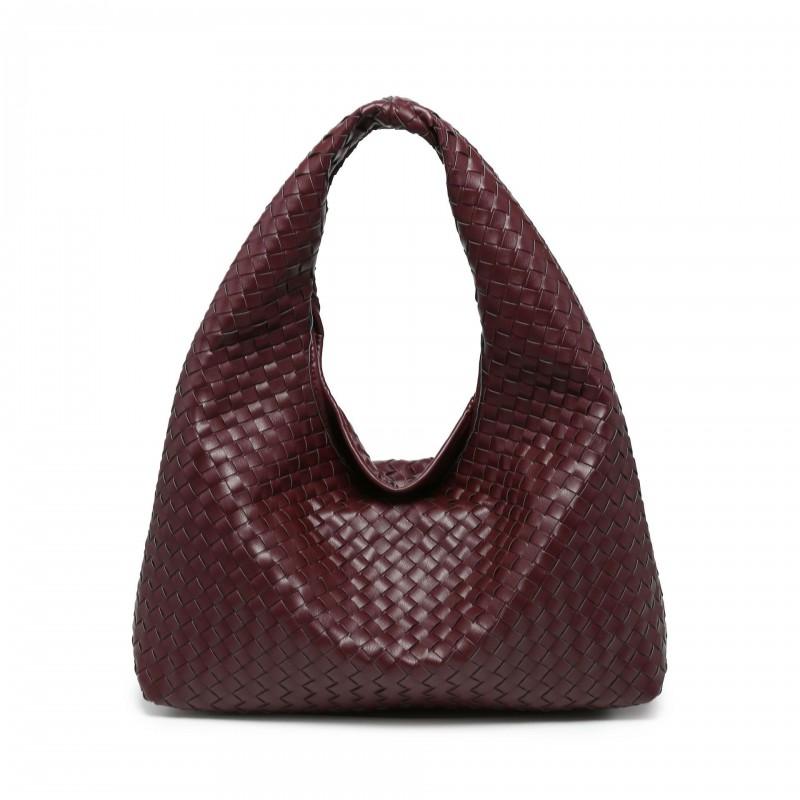 Suede Weave Tote Bag Women Oversized Soft Leather Shoulder With Magnet Daily Commute Casual Use