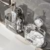 with Small Hook Suction Cup Shelf Wall Mounted Punch Free Shower Storage Rack Kitchen