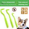 3Pcs Pet Flea Remover Effective Pet Tick Remover Hook Safe Pet Care Tick Extraction Tools Pet Supplies