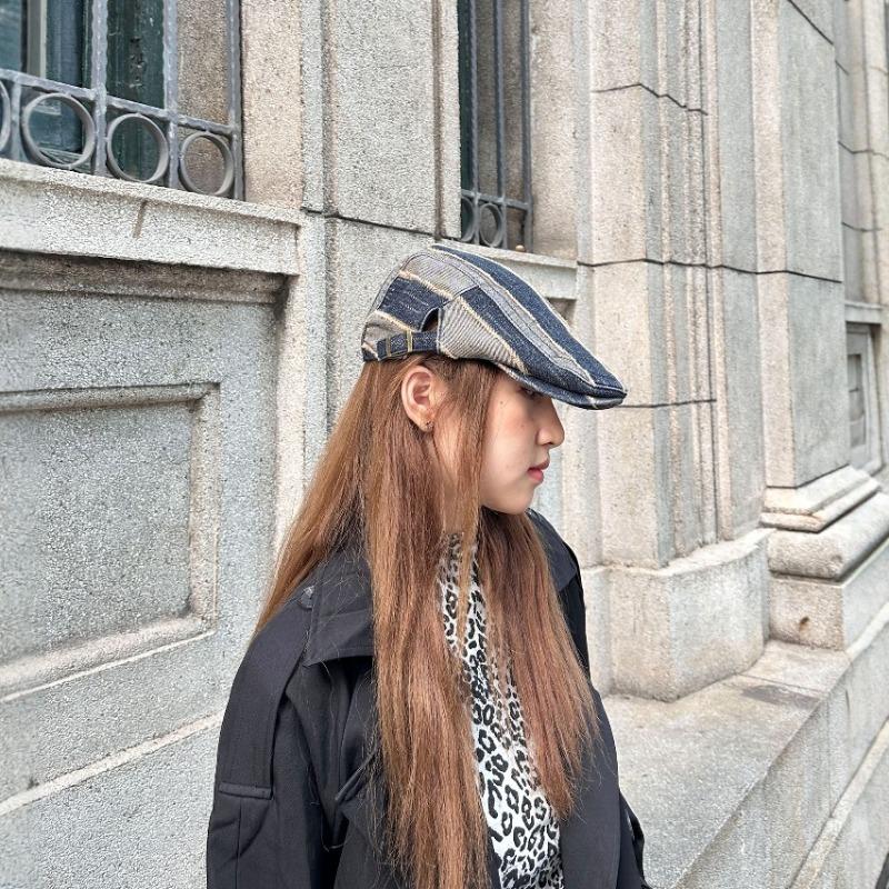 Весенне-летняя литературная и ретро берет женский нишевый уличный универсальный изогнутый козырек шляпа вперед мужская шляпа художника