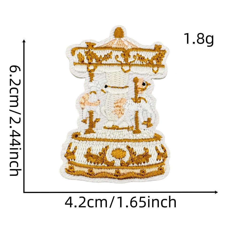 Милая однотонная мультяшная вышивка, тканевая наклейка, компьютерная вышивка, приутюживаемая тканевая наклейка, вышитая нашивка, модель с термоклеем