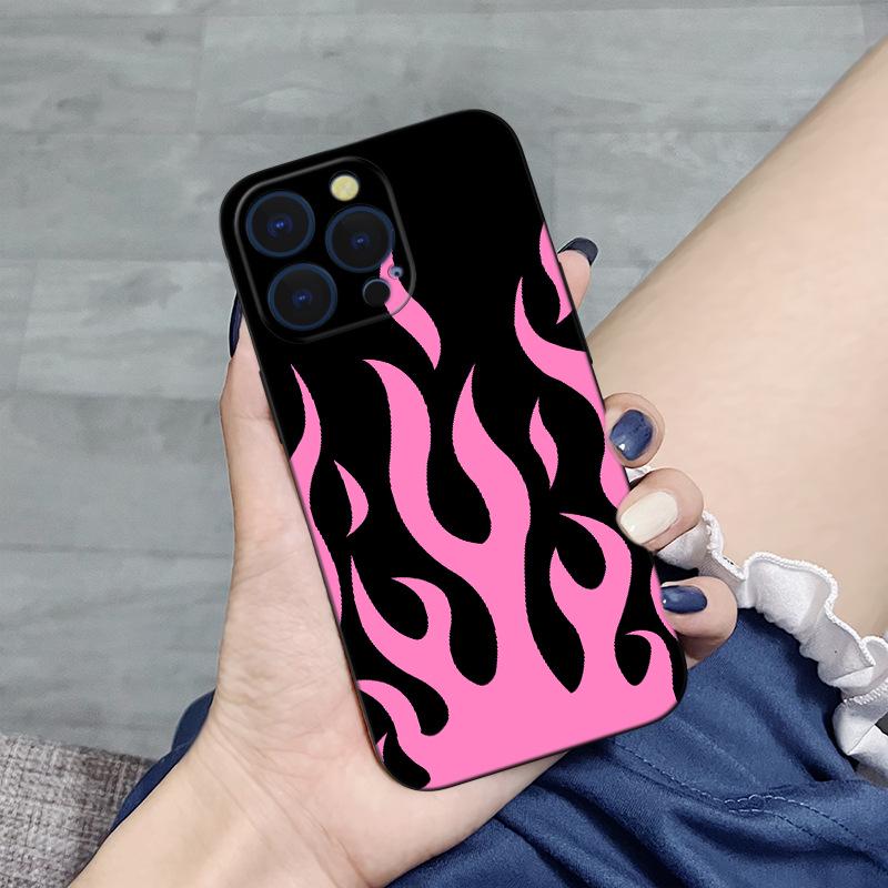 Чехол «Летнее пламя» для iPhone: Совместим с iPhone 14/13/12/11 Pro Max Mini.