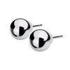 LOKUMI Earrings Made In Japan Platinum Pt900 Post 5 Sizes To Choose from Pt900 Compatible with Metal Allergies Round Ball Ball Ladies Men's Simple