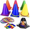 Movement Game Cones Hoops Beans Training Set 30 Pieces For Children