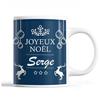 Mug - Noël Serge Bleu - Ceramic - Printed Front/Back - 325 Ml