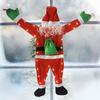 Large Christmas Santa Claus Ornaments Cute Climbing Santa Hanging Decoration for Outside Roof Window Wall Decor