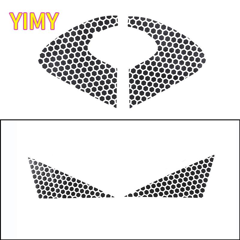 2x PVC Window Decoration Decorative Car Front and Rear Triangle Window Glass Stickers Suitable for SEAT Leon MK2 2008-2012
