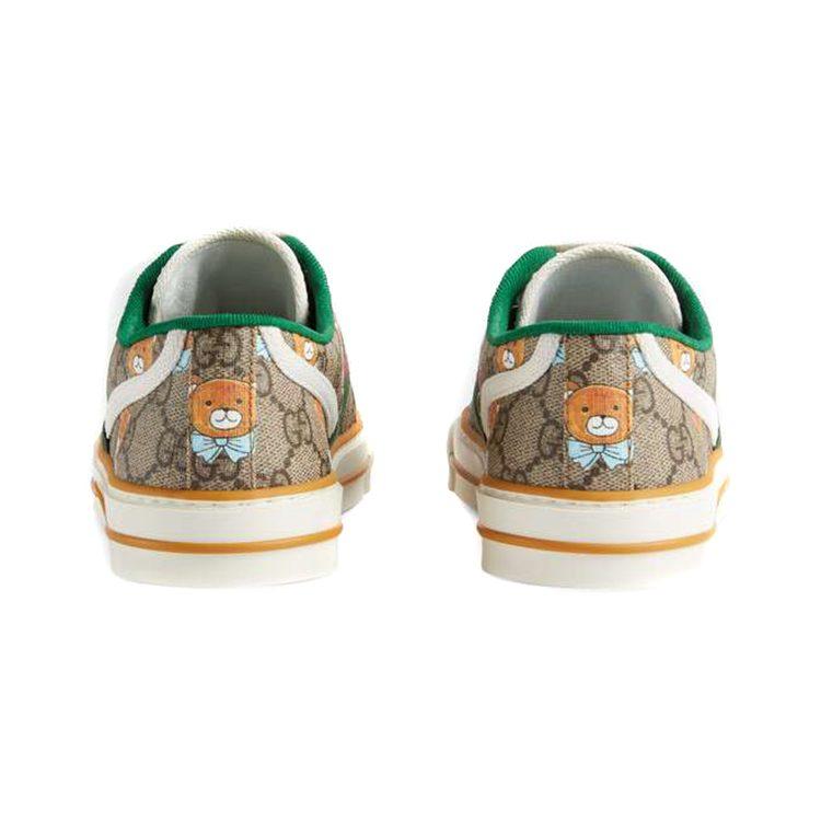 Kai x GUCCI Tennis 1977 Модные Низкие Стильные Скейтборд-Кроссовки Женские Коричневые 660017 2YF10 8960