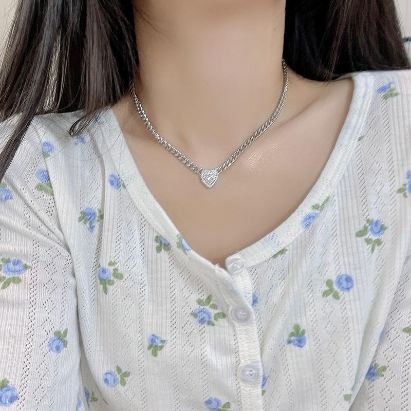 Цепочка Love Collarbone из титановой стали Love, многослойное ожерелье, ювелирное украшение, ожерелье Best Friend