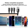 3-в-1 USB-кабель для передачи данных для iPhone, кабель для быстрой зарядки для телефонов Android, тип c, Xiaomi, Samsung, провод для зарядки для iPad