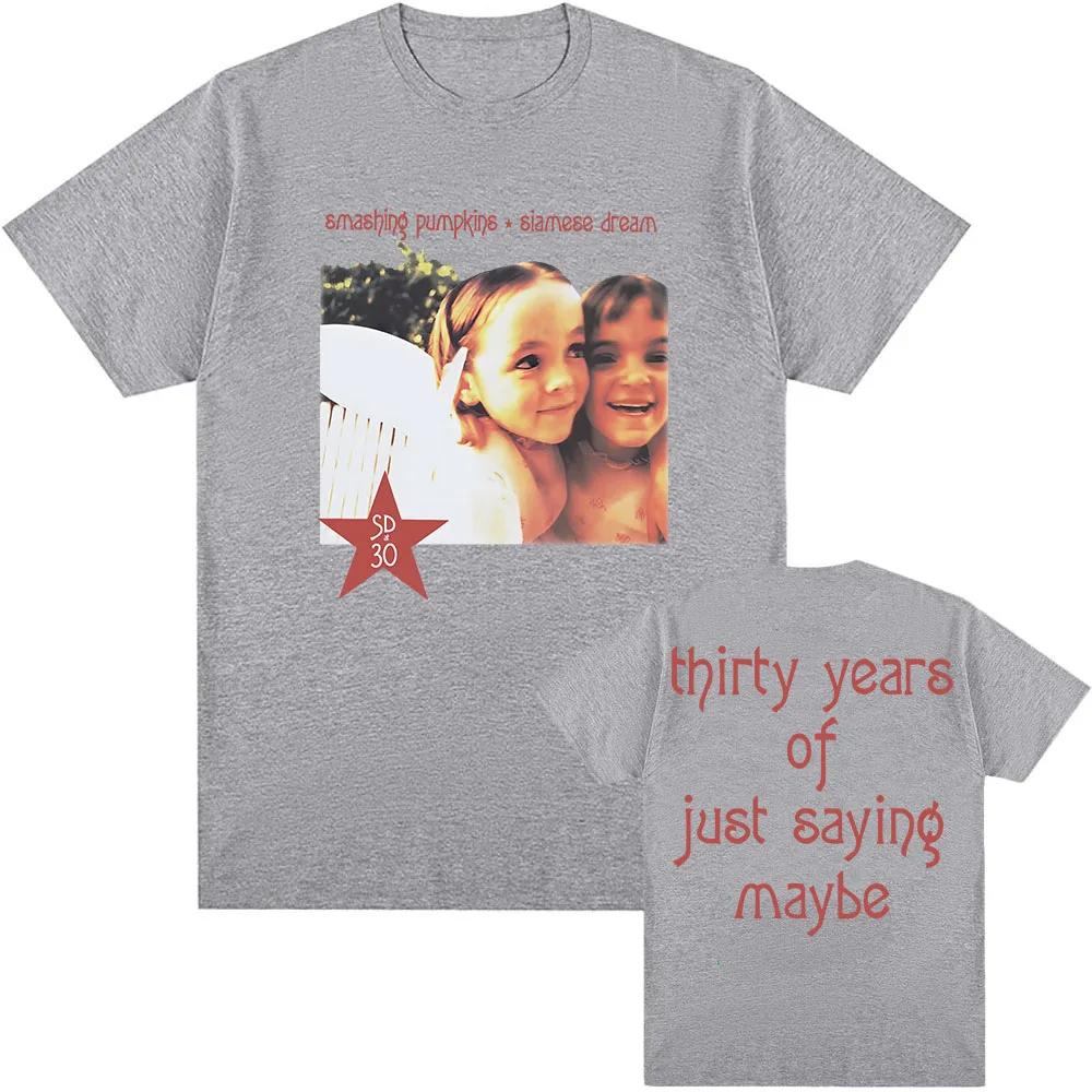 Футболки к 30-летию Siamese Dream Футболка рок-группы The Smashing Pumpkins Летние мягкие футболки Графическая одежда