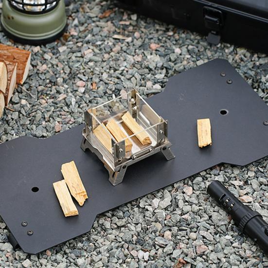 Mini Outdoor Wood Burning Stove Stainless Steel Camping Hiking Survival Backpacking Picnic BBQ Cooking Wood Burner Camp Stove