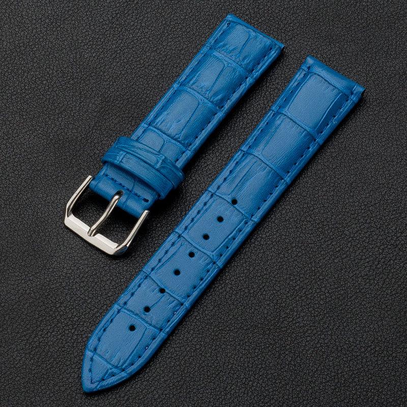 Ремешок для часов из телячьей кожи с текстурой бамбука и пряжкой-штифтом для мужчин и женщин