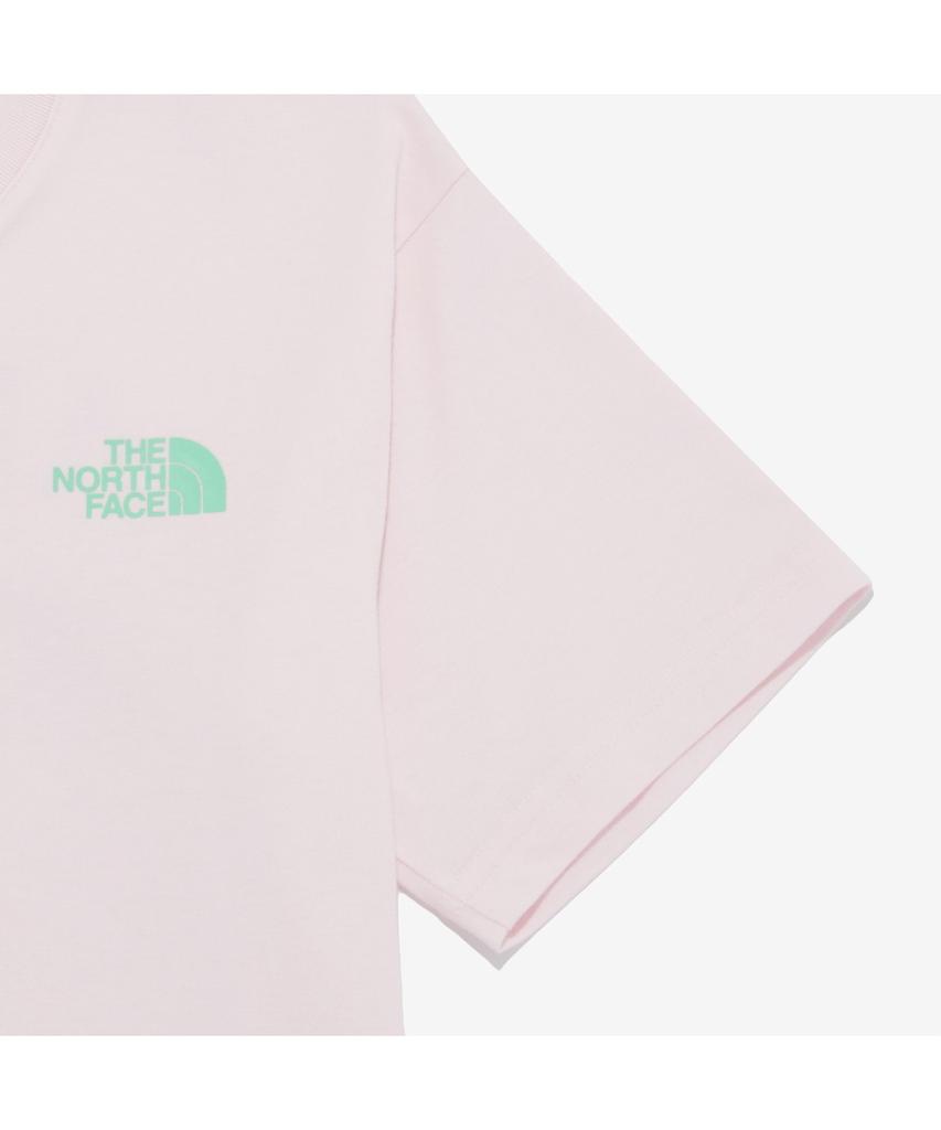 Noseupeiseu Nt7Ur42D Женская футболка с коротким рукавом и круглым вырезом The North Face Hangeul_Светло-розовый
