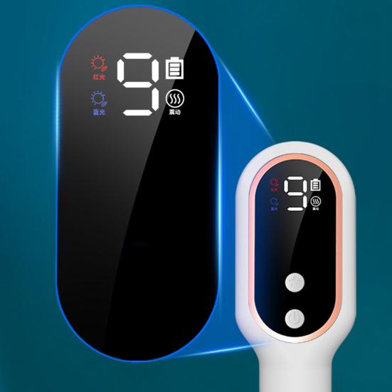 Расческа для роста волос, красно-синяя светотерапия, устройство для роста волос, электрический массажер для кожи головы, для роста волос, лечение алопеции