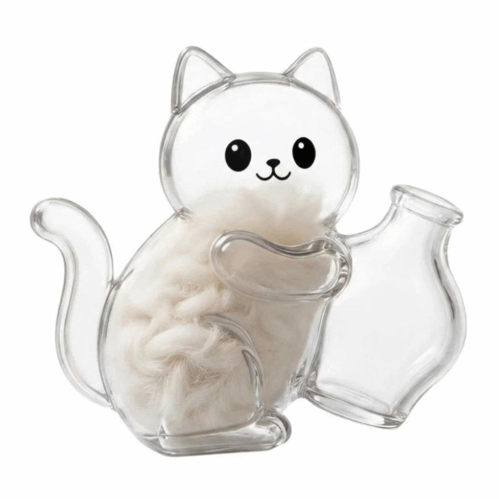 DIY Pet Hair Keepsake Box Transparent Pet Memorial Container  Pet Souvenirs