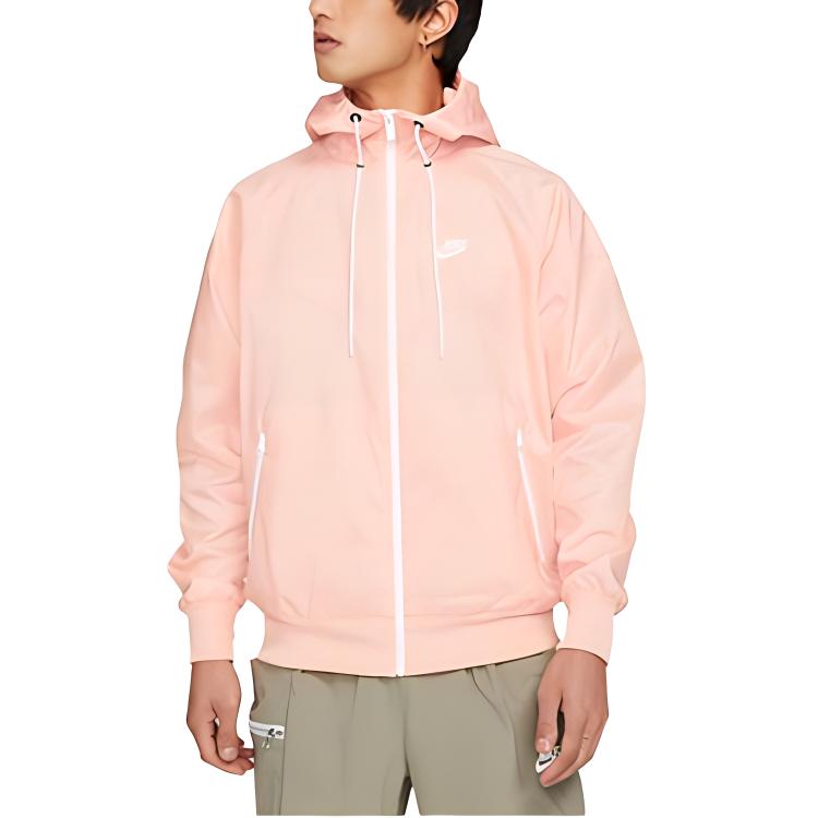 Men's Nike Jackets Men's Pink Hooded Moderate Other