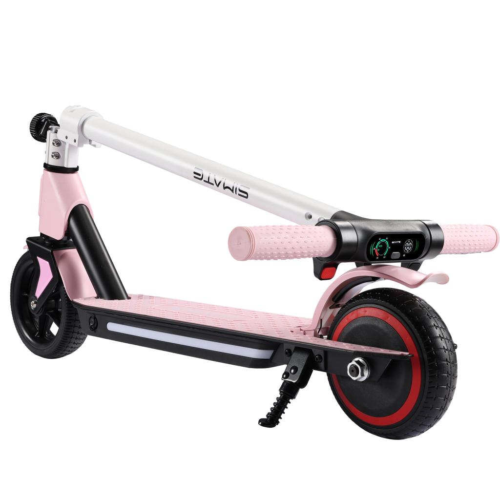 Simate S2 Safe Electric Scooter For Kid 130W Motor 24V2.5Ah Battery 14KM/H Top Speed 6.5 Inch Tires Outdoor Play Folding E-Scooter