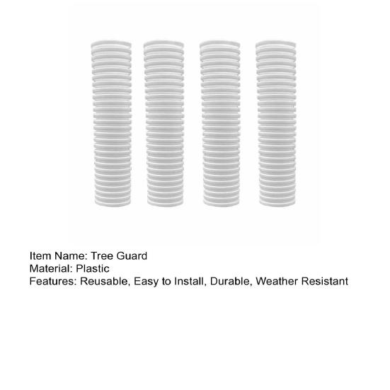 4 шт. Защита деревьев многоразовая, устойчивая к погодным условиям, защита от царапин, защита от оленей, кошек, собак, кроликов