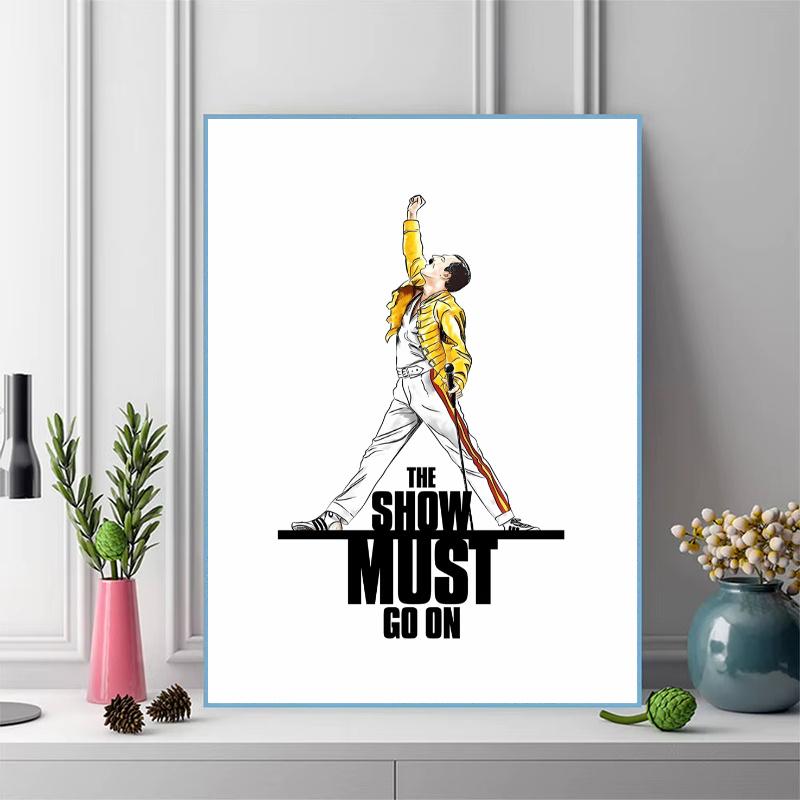Queen Freddie Mercury 100% Round Full Drill 5D DIY Diamond Painting Embroidery Cross Stitch Rhinestone Decor