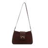 Fashion New Women's Shoulder Bag Fashionable Fashion Solid Color Saddle Bag High Value Commuter Handbag