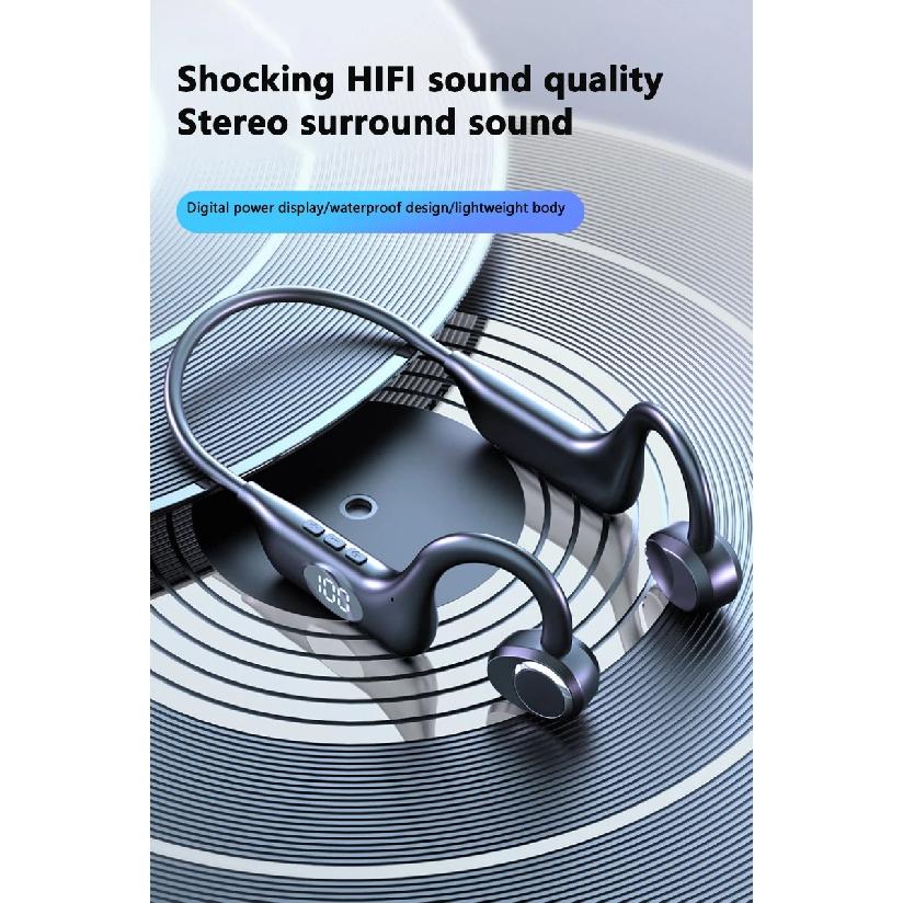 BMAD Новые костно-проводные наушники Bluetooth 5.3 IP68 Водонепроницаемые HIFI Качество звука Для плавания С шумоподавлением Спортивные наушники