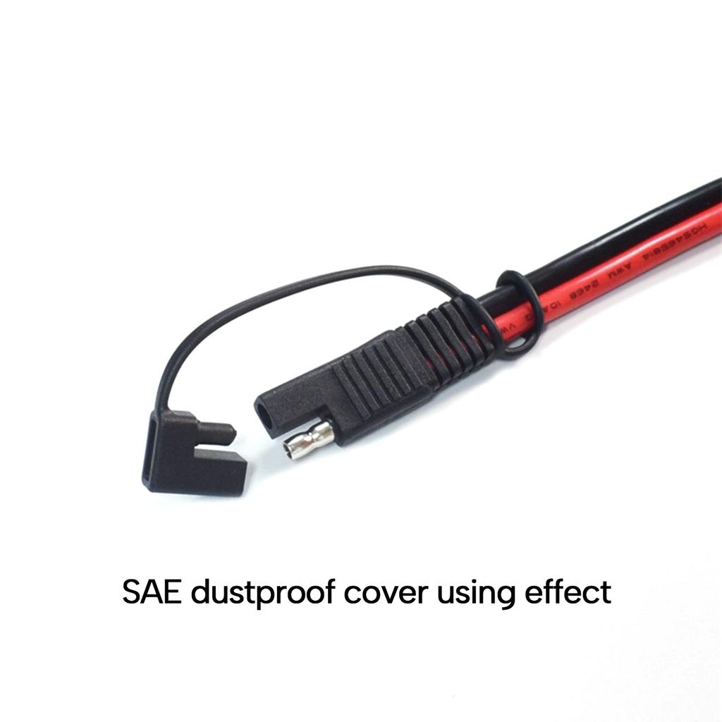 5x SAE Waterproof Cover SAE Adapter Charger Cable Power Solar Automotive-Connector Dustproof Cover Cases DIY Accessories