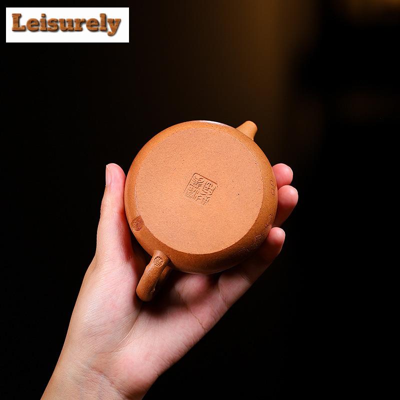 Чайники из фиолетовой глины Исин объемом 130 мл, ручной работы, горшок из камня озера Тайху, сырая руда, грязевой чайник для замачивания чая с фильтром, чайный сервиз Zisha