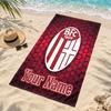 Bologna Football Club Custom Name Beach towels also serve as bath towels summer essential a musthave for the outdoors the beach and the pool