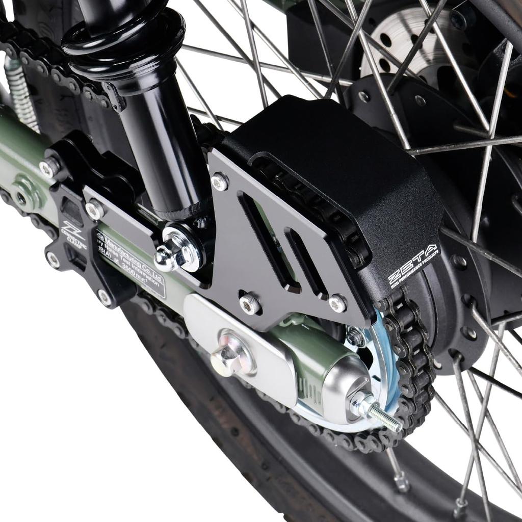 ZETA RACING CT125 Hunter Cub Connecting Clamp Chain Cover Black Hard Riding Free Combination Connecting Clamp Only Dirtfreak F6402 Model (JA55) (JA65)