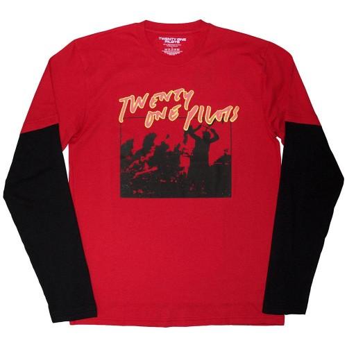 Twenty One Pilots Unisex Adult Scribble Layered Long-Sleeved T-Shirt