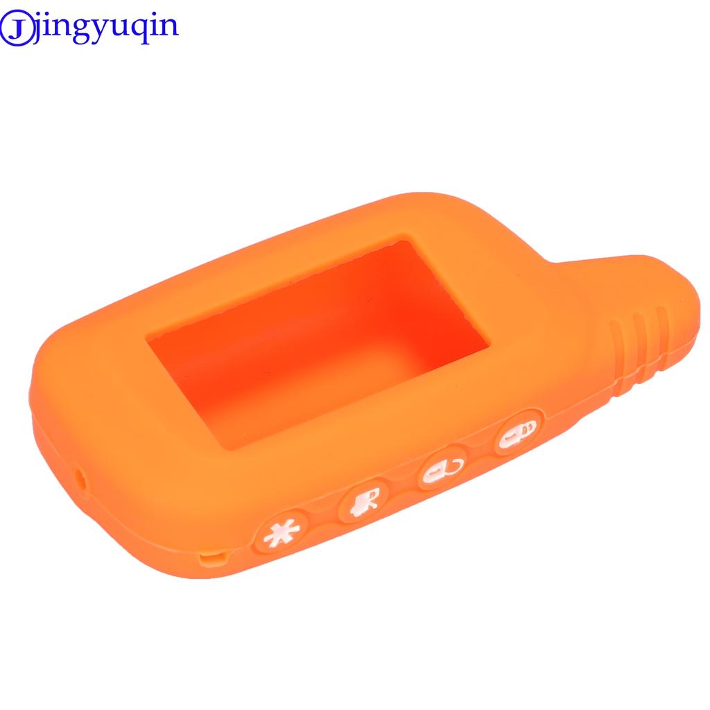 Силиконовый чехол для автомобильного ключа jingyuqin для Panther SLK 300 SLK 350 400 450 600RS 625RS 650RS 675RS 2 автомобильная сигнализация ЖК-брелок пульт дистанционного управления