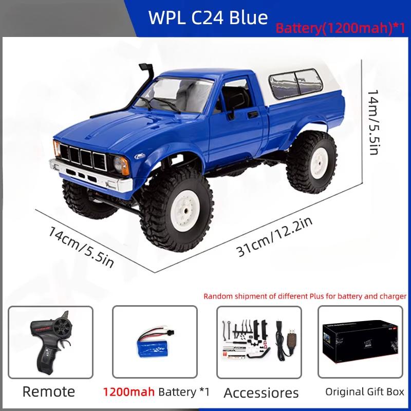 2024 Новый полномасштабный радиоуправляемый автомобиль 1:16 2.4G 4WD Rock Crawler Electric Buggy Climbing Truck LED Light on-road 1/16 для детей Подарки Игрушки