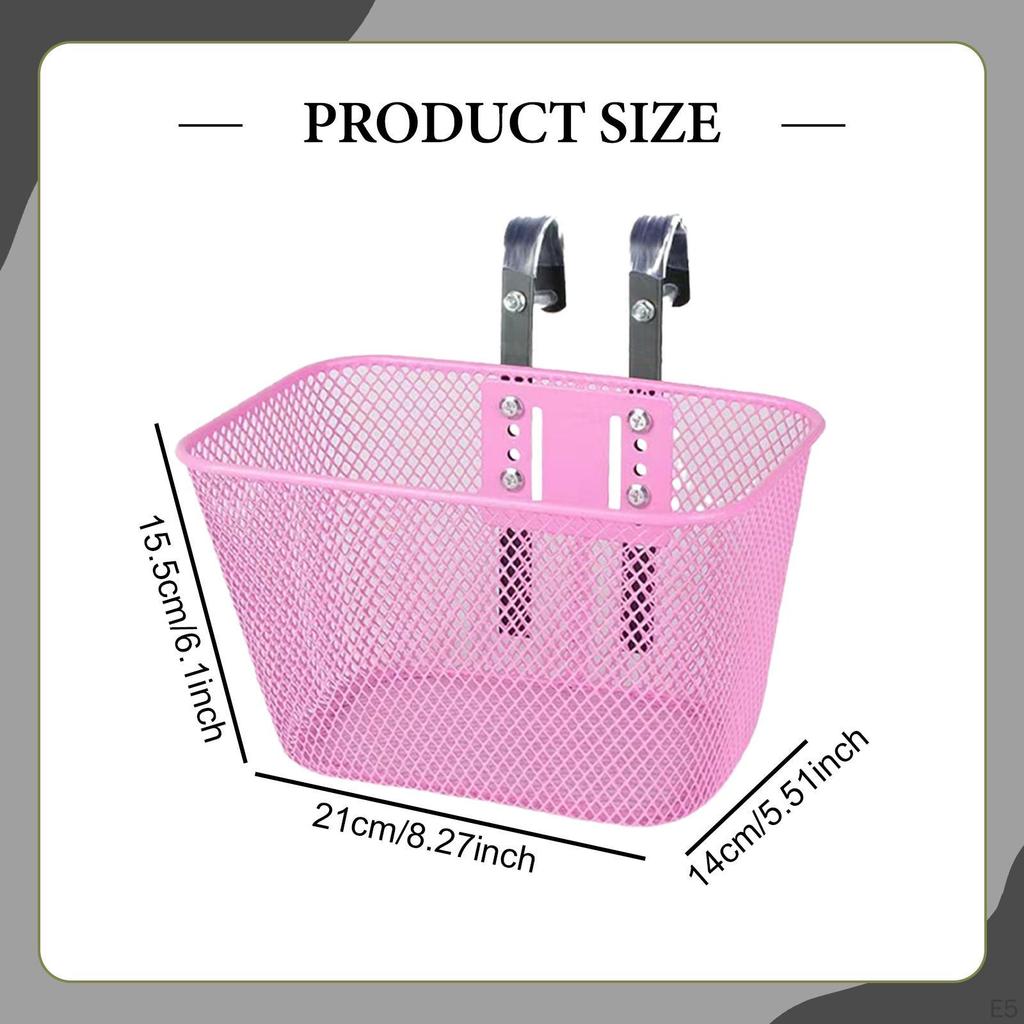 Детская велосипедная корзина Аксессуары Металлическая Детская Запасная часть для Мальчиков Девочек