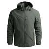 Spring Men Outdoor Waterproof Jacket Plus Size Windbreaker Rain Coat Breathable Fishing Camping Tactical Jackets Male Clothing