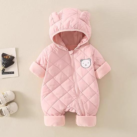 Infants and Young Children's Winter Outfit Thickened Hooded Cotton-padded Jacket Coat Newborn Boys and Girls Baby's Autumn and Winter Suit