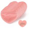 100pcs Heart Shaped Self Sealing Bags for Jewelry Resealable Convenient Zipper Lock Bag Wedding Valentine Day Gift ZHJ