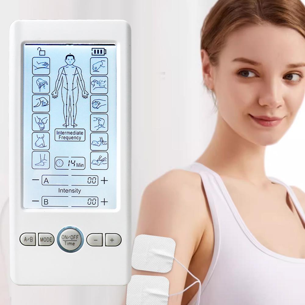 Цифровой TENS-массажер EMS-стимулятор мышц Низкочастотный физиотерапевтический аппарат для похудения и ухода за здоровьем тела