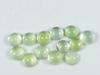 13Cts. Натуральный зеленый пренит круглый кабошон драгоценный камень 13 шт. лот 5.5X5.5MM RQ-1923