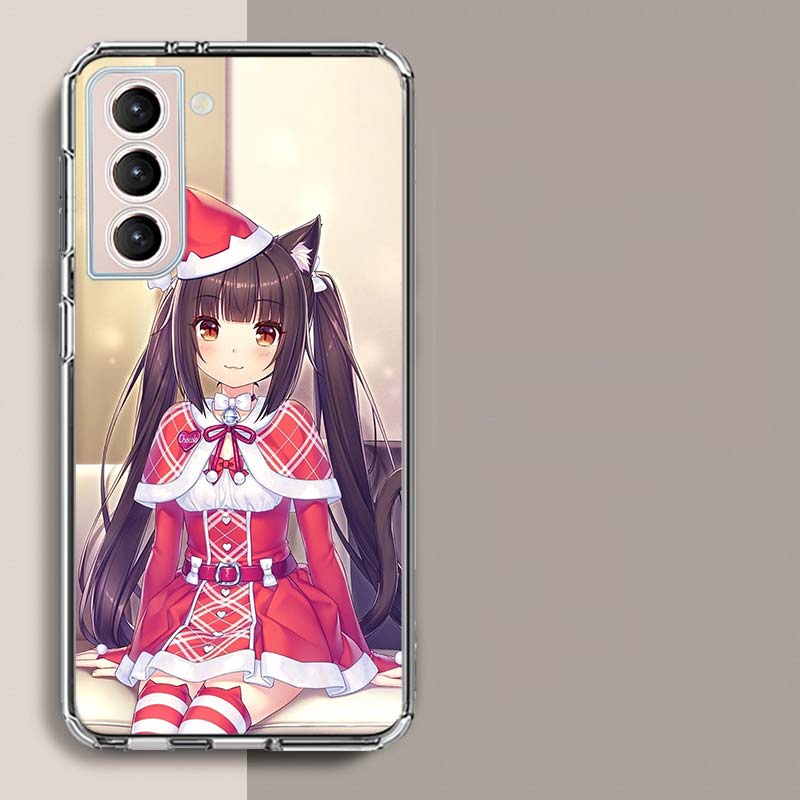Чехол для телефона Chocola Nekopara Для Samsung A16 A26 A36 A56 A17 A15 A25 A35 A55 A14 A24 A34 A54 A04S A05S Galaxy Note 20 10 9 8 A9 A