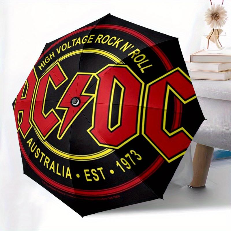 AC/DC High Voltage Rock N' RollПостер ПринтЗонт, Компактный складной зонт-трость 3 сложения для мужчин и женщин Подарок